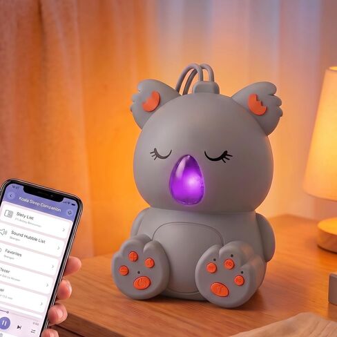Baby Sleep Sound Machine & Bluetooth Speaker | Portable White Noise Sound Machine with 3 Timers for Nursery, Travel | Non-Looping Soothing Sounds Sleeping Music for Infants, Toddlers & Kids in Saudi Arabia
