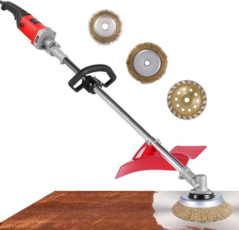 YUCHENGTECH Concrete Grinder & Rust Removal Machine 9-Speed Adjustable For Rust Removal, Concrete and Cement Grinding Suitable for Home Use, Overall Length 59" in Kuwait