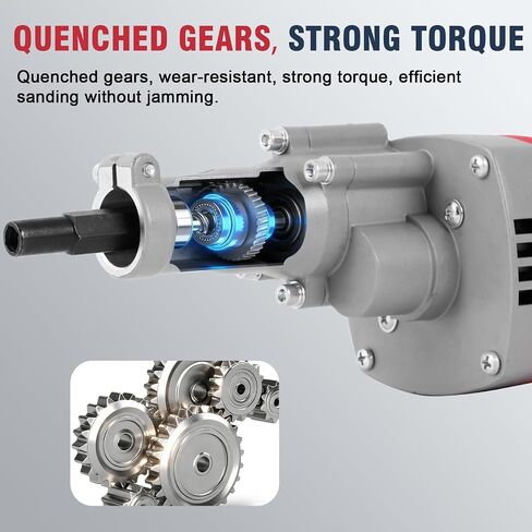 YUCHENGTECH Concrete Grinder & Rust Removal Machine 9-Speed Adjustable For Rust Removal, Concrete and Cement Grinding Suitable for Home Use, Overall Length 59" in Kuwait