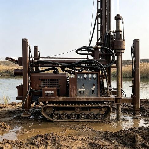 Portable Pneumatic Water Well Drill Rig – 100m to 500m Drilling Depth, High Precision Air-Driven Borehole System for Water Wells, Ideal for Agriculture and Industry in Kuwait