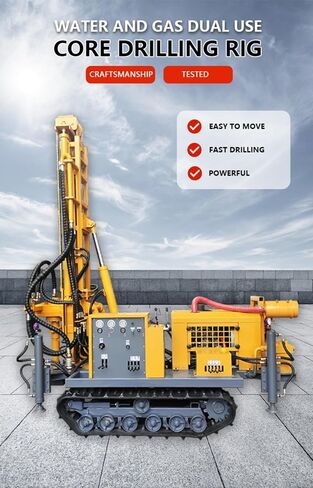 Portable Pneumatic Water Well Drill Rig – 100m to 500m Drilling Depth, High Precision Air-Driven Borehole System for Water Wells, Ideal for Agriculture and Industry in Kuwait