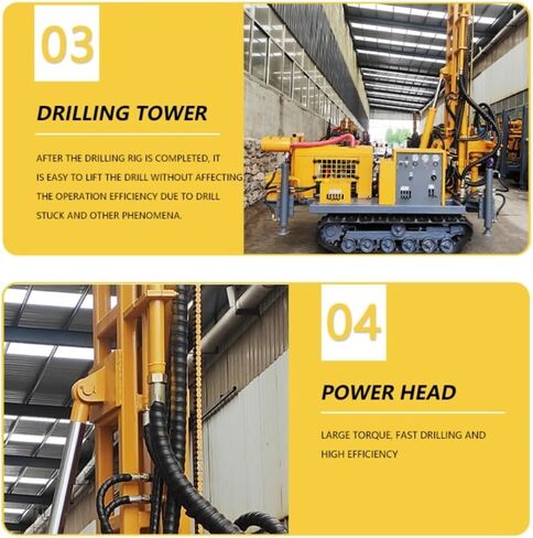 Crawler Hydraulic Borehole Drilling Rig with Mud Pump for Water Well Construction and Irrigation Projects 150m to 300m Depth Range Heavy Duty Customizable Options Available in Kuwait