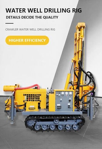 Pneumatic Water Well Drilling Rig Air Powered Borehole Machine for Water Well Construction Geological Survey Soil Sampling Portable High Efficiency Equipment Customizable in Kuwait