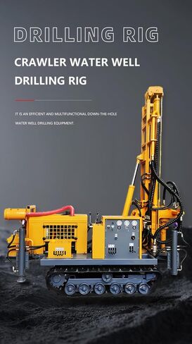 Hydraulic Crawler Water Well Drilling Rig with Mud Pump for Deep Borehole Drilling and Groundwater Projects 50m to 300m Depth High Performance Customizable Design in Kuwait