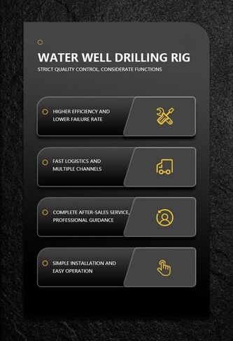 Crawler Borehole Drilling Rig Pneumatic Water Well and Rock Drill Machine with Air Compressor for Mining Quarry and Soil Drilling 150m to 300m Depth Range Customizable Design in Kuwait