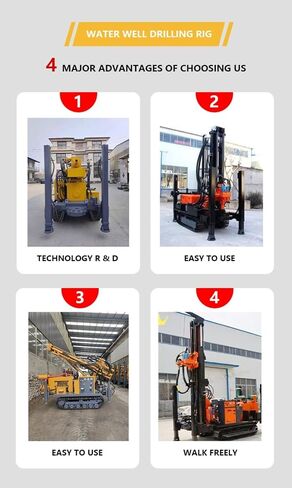 Pneumatic Water Well Drill – 100-300m Depth, High-Efficiency Air-Driven Borehole Drilling Machine for Deep Wells, Remote Locations, and Heavy-Duty Applications in Kuwait