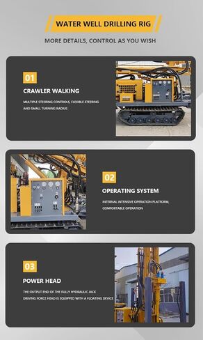 Pneumatic Water Well Drill – 100-300m Depth, High-Efficiency Air-Driven Borehole Drilling Machine for Deep Wells, Remote Locations, and Heavy-Duty Applications in Kuwait