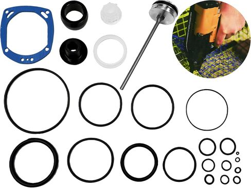 Rebuild Repair Kit for Bostitch N80S N80SB N80SBM N80C & SDN11RH Nail Gun Parts，N80CB large set ORK11 (gun needle + cushion pad + upper resistance + cylinder pad + rubber ring + paper pad) p801 in Kuwait