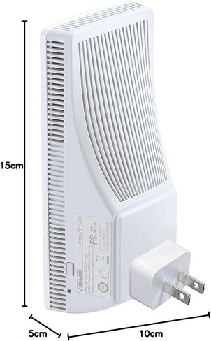 ASUS RP-AX58 AX3000 Dual Band WiFi 6 (802.11ax) Range Extender, AiMesh Extender for Seamless mesh WiFi; Works with Any WiFi Router (White) in Saudi Arabia