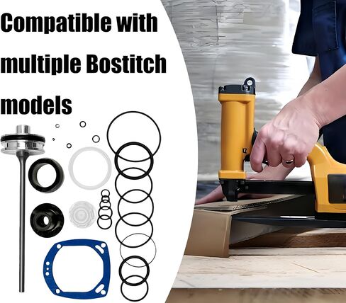 Rebuild Repair Kit for Bostitch N80S N80SB N80SBM N80C & SDN11RH Nail Gun Parts，N80CB large set ORK11 (gun needle + cushion pad + upper resistance + cylinder pad + rubber ring + paper pad) p801 in Kuwait