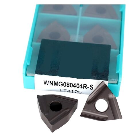 High Toughness Turning Blade Machine Accessories 10PCS WNMG080404R-S TT4125 Hard Alloy External Turning Tools Metal Blade in Kuwait
