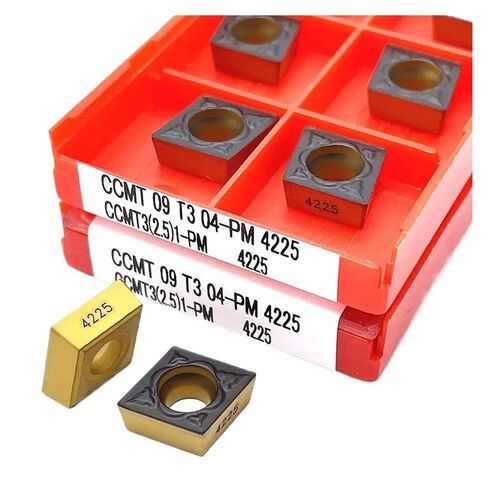 High Toughness Turning Blade Machine Accessories 10pcs CCMT09T304 CCMT09T308 PM 4225 Internal Turning Tools Hard Alloy Lathe Cutter Tool(CCMT09T308 PM 4225) in Kuwait