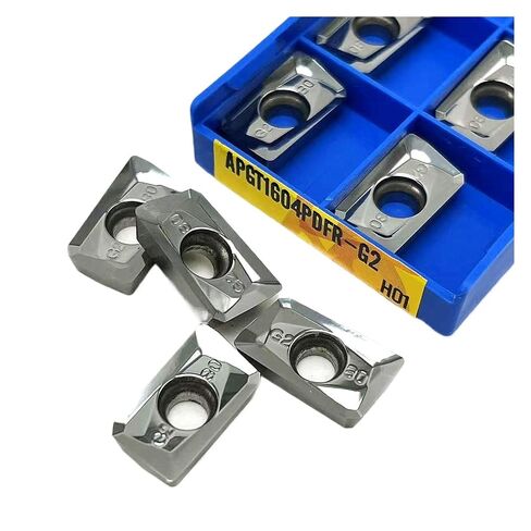 Indexable Lathe Carbide Insert 10PCS APGT1604-G2 H01 APKT1604-MA APKT1604-MA3 Milling Hard Alloy Blades for Aluminum Processing Tools(APKT1604-MA H01) in Kuwait