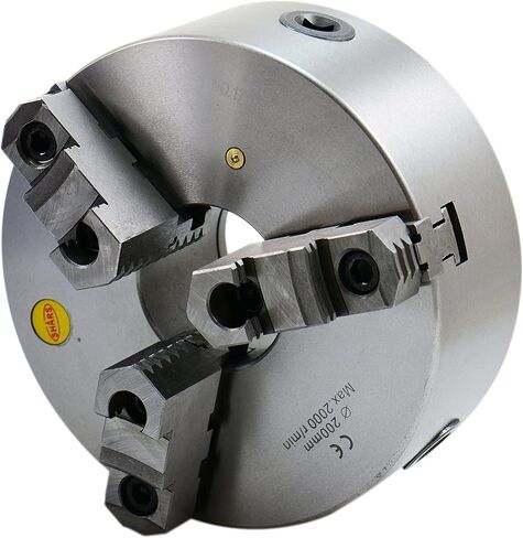 Shars 8" 3 jaw Self Centering Scroll Lathe Chucks, Plain Back, 2pc Reversible Jaws 202-5434 R[ in Kuwait