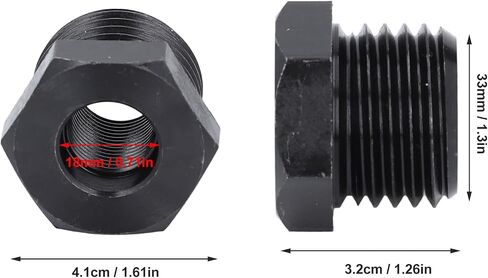 Wood Lathe Spindle Adapter, Precision Thread Conversion Quick Switch Chuck Mount for Woodworking Lathes 3 4 x 16TPI to 1 x 8TPI 45 Steel 1 Pack in Kuwait