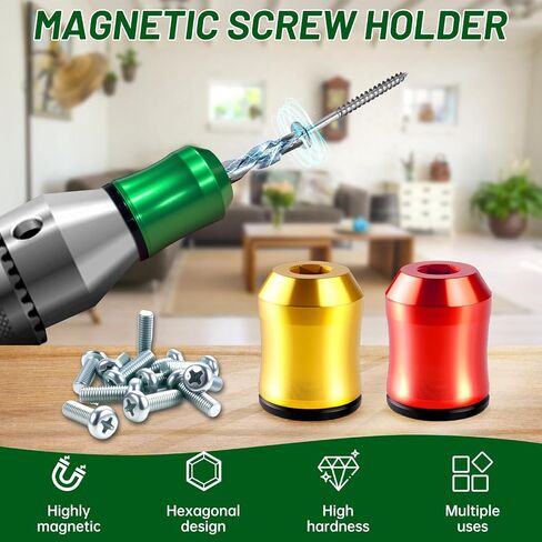 3Pcs Magnetic Drill Bit Holder,Strong Magnetic Screw Holder-(3 colors) | Universal Removable Household Tool Screwdriver Magnetizer&Power Bits,Mechanics,Carpenters,Household Repairs in Kuwait