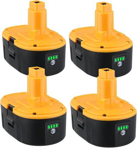 2Pack DC9096 7000mAh Li-Ion Battery Replacement for Dewalt 18V Battery | DC9098 DC9099 DC9182 High Capacity Compatible with Dewalt 18V Cordless Power Tools with LED Indicator in Saudi Arabia