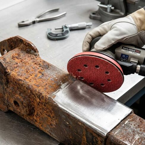 300PCS 5" Hook & Loop Sanding Discs, 8 Hole, P40-P400 Assorted | random orbital sander pads, wood metal automotive finishing, workshop sanding supply kit in Kuwait