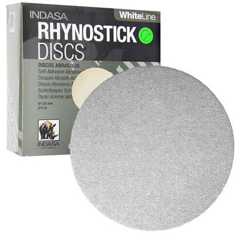 Buy Indasa 8" Rhynostick Whiteline PSA Solid Sanding Discs (PSA Discs), 80 Series 320 in Kuwait