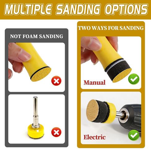 410 PCS 1 Inch Sanding Disc Hook and Loop Wet Dry Sandpaper Polishing Kits Sanding Pads with 1/4" 1/8" Shank Assorted Grit 40-800 for Dremel Rotary Tool Accessories for Wood Metal Jewelry Resin in Kuwait