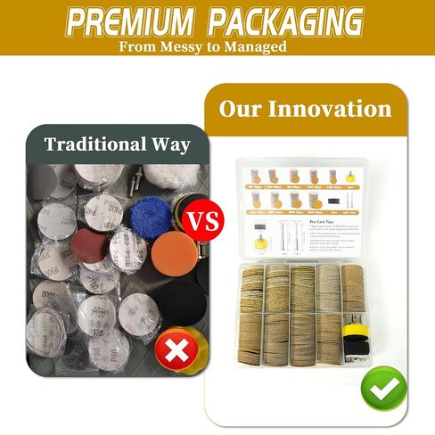 410 PCS 1 Inch Sanding Disc Hook and Loop Wet Dry Sandpaper Polishing Kits Sanding Pads with 1/4" 1/8" Shank Assorted Grit 40-800 for Dremel Rotary Tool Accessories for Wood Metal Jewelry Resin in Kuwait