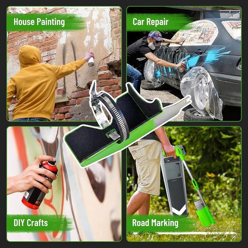 Zozen Paint Shaker, with Non-Slip&Low-Noise Liner, Fits 2-3" Cans | Adjustable Clamp Strap,Stainless Steel Paint Can Shaker for Reciprocating Saws, Efficient Mixing Tool for Artist, House & DIY in Kuwait