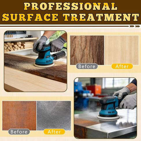 5 Inch Hook and Loop Sanding Discs, 50 Pack 8 Hole, 9 Mixed Grits | 60 80 120 180 240 320 400 600 800 Grit Hook and Loop Sandpaper for Random Orbital Sander in Kuwait