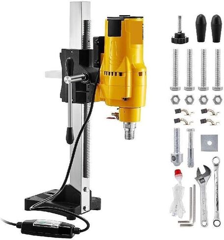 205mm Vertical Diamond Core Drill Rig Stand 3980W Heavy Duty Engineering Bench Wet Dry Concrete Marble Drilling Machine in Kuwait