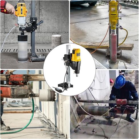 205mm Vertical Diamond Core Drill Rig Stand 3980W Heavy Duty Engineering Bench Wet Dry Concrete Marble Drilling Machine in Kuwait