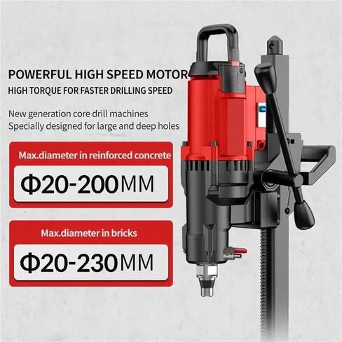 Bench Drill Machine, Diamond Core Drilling Machine 3200W 900rpm Electric Concrete Drilling Benchtop Drilling Tool in Kuwait