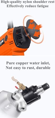 Core Machine 200mm Concrete Machine 4300W Wet Handheld Electric Core Drill with Water Pump 220V for Concrete Cement Wall Red Brick in Kuwait