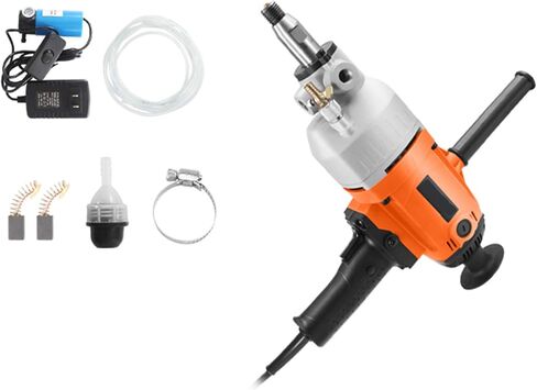Concrete Machine 180mm Core Machine 4780W Wet Handheld Electric Core Drill with Water Pump 220V for Concrete Cement Wall Red BRIC in Kuwait
