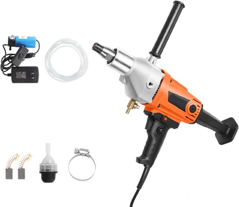 Core Machine 130mm Concrete Machine 3200W Wet Handheld Electric Core Drill with Water Pump 220V for Concrete Cement in Kuwait