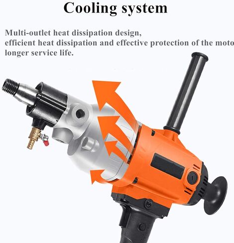 Core Machine 130mm Concrete Machine 3200W Wet Handheld Electric Core Drill with Water Pump 220V for Concrete Cement in Kuwait