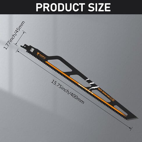 1x PRO Fibre Insulation Reciprocating Saw Blade,Professional Accessory Reciprocating Saw for Mineral Wool,Insulated Pipe and Other Soft Materials,16''(400mm) (1-Pack) in Kuwait