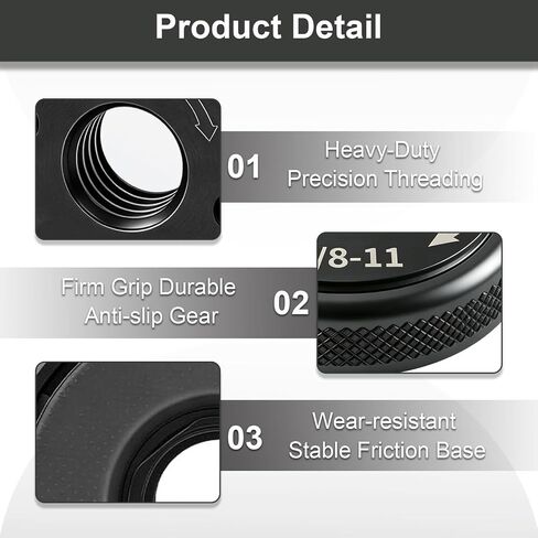 Angle Grinder Flange Nut Set, 5/8-11, Silver and Black, 2 Pack | Tool-Free Quick Release Lock Kit, Milwaukee Grinder in Kuwait