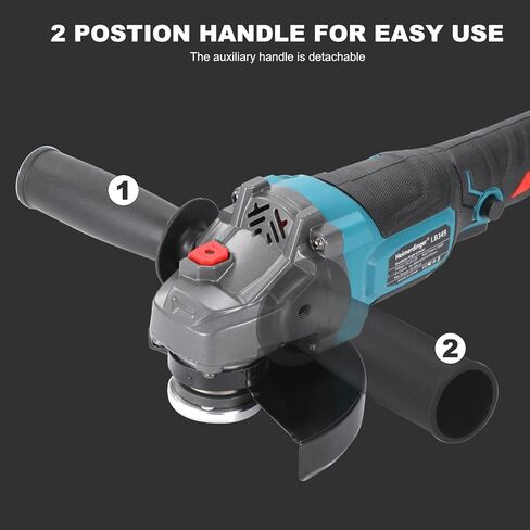 Brushless 5" Angle Grinder for Makita 18V Battery, 3-Speed, Overload | 125mm Cut Off Tool for Metal Cutting, Grinding, Polishing in Kuwait