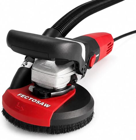 1100W Dustless Concrete Grinder, 5-Inch Surface Grinding Tool with Vacuum Dust Collection, 6-Speed Variable Control (1100-4200 RPM), Diamond Cup Wheel for Concrete, Masonry & Coating Removal in Kuwait