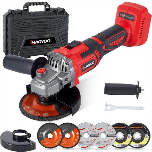 Cordless Angle Grinder 4-1/2 inch, Compatible with makata 18V Battery, Power Electric Angle Grinder Tool with Handle, Brushless Motor for Cutting, Grinding, Polishing（No Battery） in Kuwait