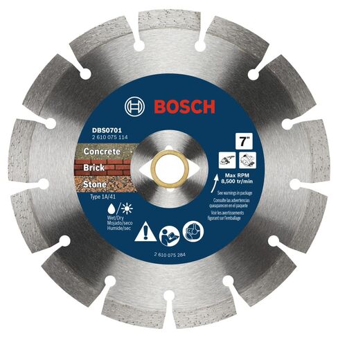 BOSCH DBSX0602 6 in. X-Lock Premium Segmented Rim Diamond Blade | 5X Faster Change, Max Durability | Reinforced Concrete, Stone | X-Lock & Standard Angle Grinders in Kuwait