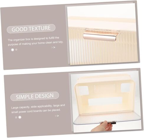 Cable Management Rack Router Storage Box Cord Hider Abs Material Wall-mounted Router Storage Box for Living Room in Kuwait