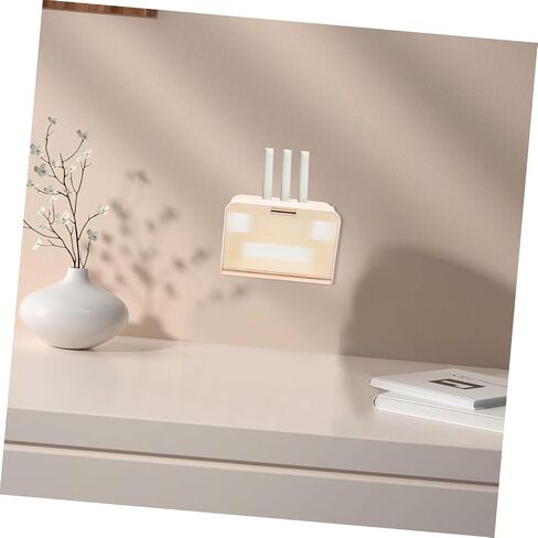 Cable Management Rack Router Storage Box Cord Hider Abs Material Wall-mounted Router Storage Box for Living Room in Kuwait