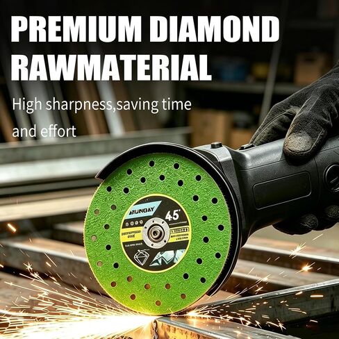 4.5 Inch Diamond Tile Saw Blade, Ultra Thin 0.05" Cutting Disc for Angle Grinder, Glass & Porcelain Tile Blade for Ceramic Tile, Marble, Granite, Dry Wet Cutting, 7/8" Arbor in Kuwait