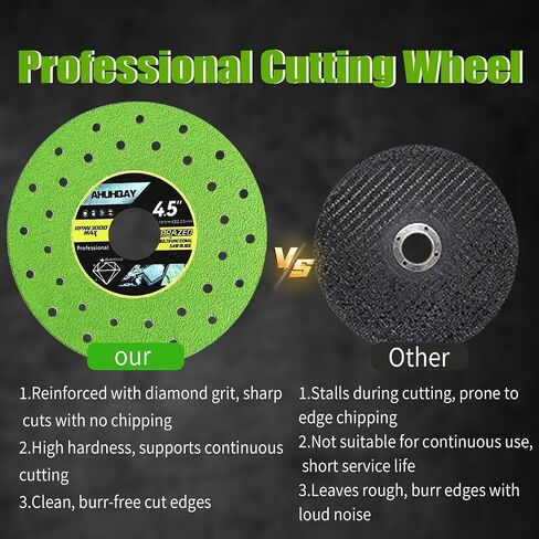4.5 Inch Diamond Tile Saw Blade, Ultra Thin 0.05" Cutting Disc for Angle Grinder, Glass & Porcelain Tile Blade for Ceramic Tile, Marble, Granite, Dry Wet Cutting, 7/8" Arbor in Kuwait