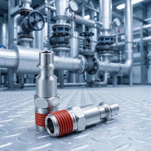 3/8 Air Hose Fittings, 1/4 Inch Male Threads Size 3/8 Air Fittings Male Air-Hose Fitting 300PSI, 2 Pieces in Kuwait