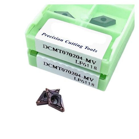 High Toughness Turning Blade Machine Accessories 10PCS DCMT070204-MV LF6118 DCM11T304 Hard Alloy External Turning Tool Lathe Tools Cutter(DCM11T304 LF6118) in Kuwait