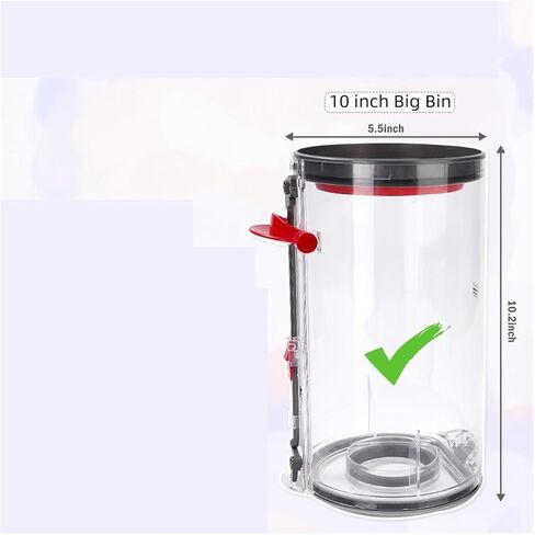 Outsize Replacement BinDust Bin Dust Bucket，Compatible for Dyson， Outsize Cordless Vacuum Big Bin Assembly Cup V11 in Kuwait