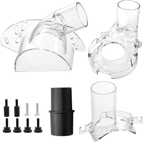 RA1173AT Dust Extraction Hood Kit Fit for Bosch 1617PK 1617EVSPK Routers | Dust Hood Kit for 1-1/4" 1-1/2" & 35mm Hose, Fixed/Plunge Base Hood, RA1175 Edge Forming Dust Hood, VAC002 Adapter & Hardware in Kuwait