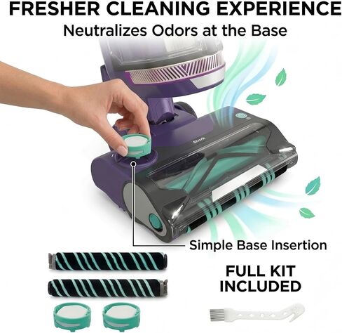 2pcs AZ4002 Roller Brush for Shark PowerDetect Upright Vacuum AZ4000 AZ3901 | AZ4000C AZ4002W and part #468FP4000; includes 2 brushrolls, 2 odor neutralizer cartridges & 1 cleaning tool for upkeep in Kuwait