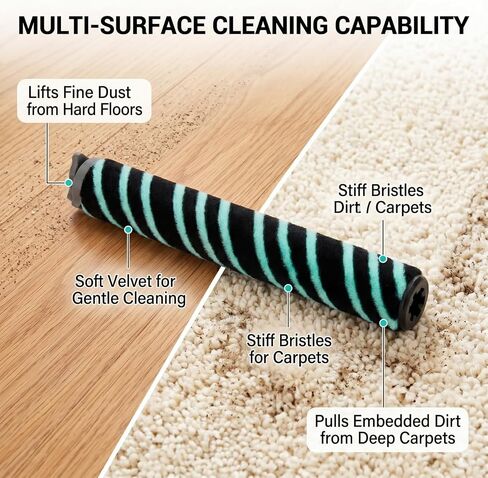 2pcs AZ4002 Roller Brush for Shark PowerDetect Upright Vacuum AZ4000 AZ3901 | AZ4000C AZ4002W and part #468FP4000; includes 2 brushrolls, 2 odor neutralizer cartridges & 1 cleaning tool for upkeep in Kuwait